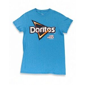 Doritos Cool Ranch Graphic T-Shirt Mens Small Cotton Blend Blue Streetwear